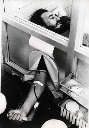 June 12, 1970 - Havana, Cuba - FIDEL ALEJANDRO CASTRO RUIZ (born August 13, 1926) has been the ruler of Cuba since 1959. In the years that followed he oversaw the transformation of Cuba into the first Communist state in the Western Hemisphere. PICTURED: Major Castro giving blood. Havana Cuba  - ZUMAk09