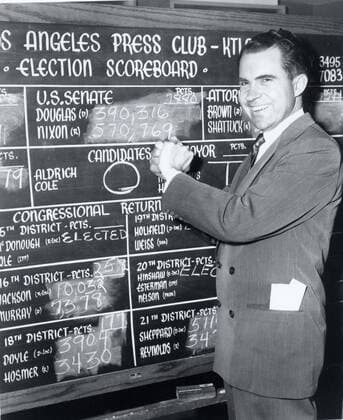 Aug 05, 1947 - Washington, District of Columbia, U.S. - RICHARD NIXON (January 9, 1913 Ð April 22, 1994) was the 37th President of the United States (1969Ð1974), having formerly been the 36th Vice President of the United States (1953Ð1961). A member of the Republican Party, he was the only President to resign the office as well as the only person to be elected twice to both the Presidency and the Vice Presidency. Wins election to House of Representatives.. Washington U.S.  - ZUMAk09
