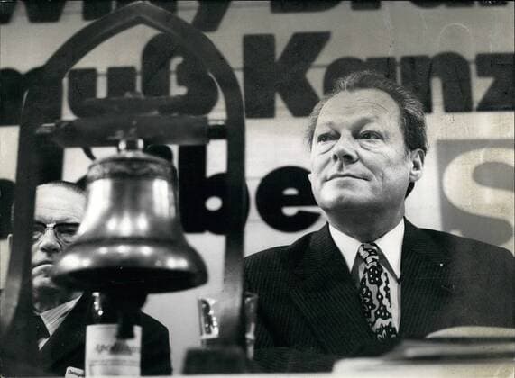 Oct. 10, 1972 - SPD Conference in Dortmund. In Dortmund the SPD (Social Democratic Party of Germany) Conference took place between 12-13 October. It has it s subject the Federal election, which will take place on Nov. 19. Ops: Has the Federal chancellor Willy Brandt struck the last hour. Keystone West German 13.10.72  - ZUMAk09