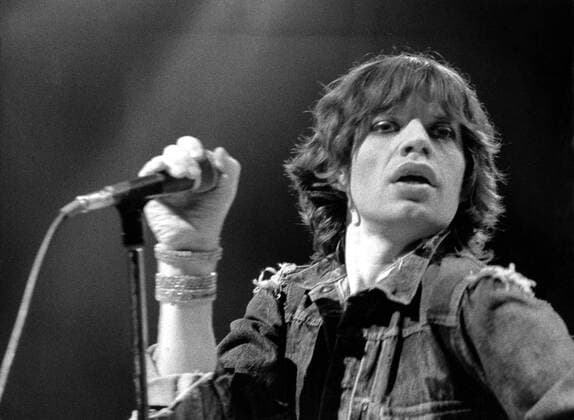 Sep. 28, 1973 - Munich, Germany - Rolling Stones frontman MICK JAGGER pictured during a concert in Munich. Little did the Rolling Stones know how apt their name - inspired by the title of a Muddy Waters song, Rollin Stone - would turn out to be. Formed in 1962, they are the longest-lived continuously active group in rock and roll history. Munich Germany  - ZUMAk09