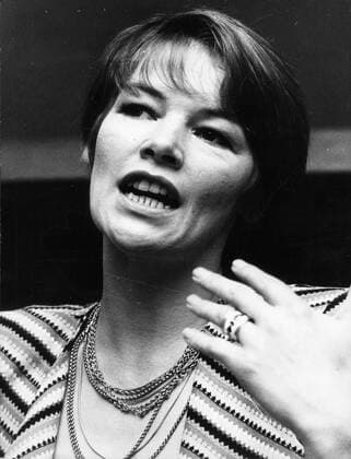 OSCARS. Beste Hauptdarstellerin. Preisträgerinnen 1971-1980 Date Unknown - Rome, Italy - Actress GLENDA JACKSON during a press conference to promote her latest project, The Great Tempter, being directed by Damiano Damiani. Rome Italy  - ZUMAk09