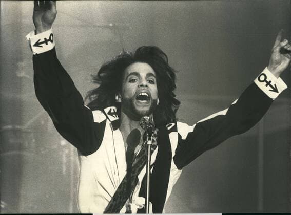 Jul. 07, 1990 - US-Rockstar Prince in Switzerland: Famous US-Rockstar Prince (Picture gave a concert at Basel (Switzerland) Sunday 15th during his European-Tour.  - ZUMAk09