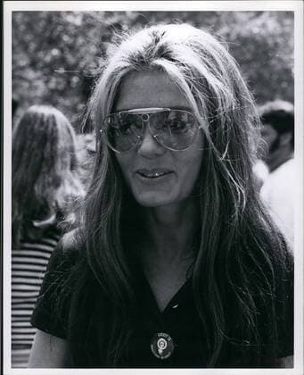 Berühmte Feministinnen, Gloria Steinem Aug. 08, 1970 - Women s Liberation demonstration New York: Author Gloria Steinem one of the speaker s, and principal fighters for women s equality.  - ZUMAk09