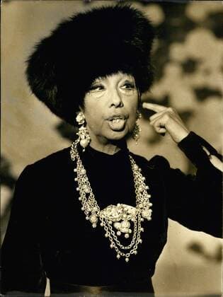IMAGO ICONS: Josephine Baker Nov. 28, 1972 - Josephine Baker is Dressed in a Russian Costume for a TV Show  - ZUMAk09