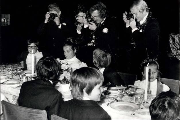 Dec. 12, 1972 - Nobel Prize Ceremony in Stockholm: Because of a heavy cold, King Gustav Adolf of Sweden was unable to make the Noble Prize presentations in Stockholm on Sunday. The Prizes were presented by his grandson, Crown Prince Carl Gustav.  - ZUMAk09