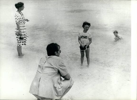 Jun. 06, 1976 - The Danish Royal family relax in the Virgin Islands . Queen Margrethe and Prince Henrik of Denmark, who have just finished a visit to America , called in on the Virgin Islands were they were joined by their two sons Crown Prince Frederik and Prince Joachim. Photo shows seen relaxing on the beach are Queen Margrethe Prince Henrik Crown Prince Frederik, standing and Prince Joachim.  - ZUMAk09