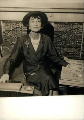 IMAGO ICONS: Coco Chanel Apr. 09, 2012 - Going to an exhibit on taste and French clothing, Coco Chanel left Orly airport this morning for New York. She will then go to Dallas, Texas. Chanel is pictured leaving Orly.  - ZUMAk09