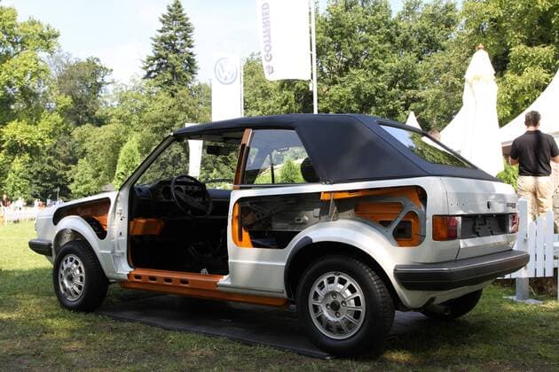 VW Golf I Cabrio-Schnittmodell, 9. Classic Days am Schloss Dyck, Trips Memorial, Oldtimer, Klassik- und Motorfestival, 01.-03.08.2014, Jüchen (D)