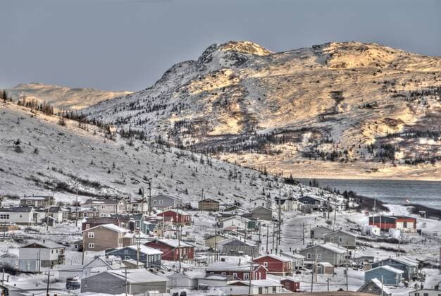 Nain, northernmost town on the Labrador coast, Newfoundland & Labrador, Canada  acp29134