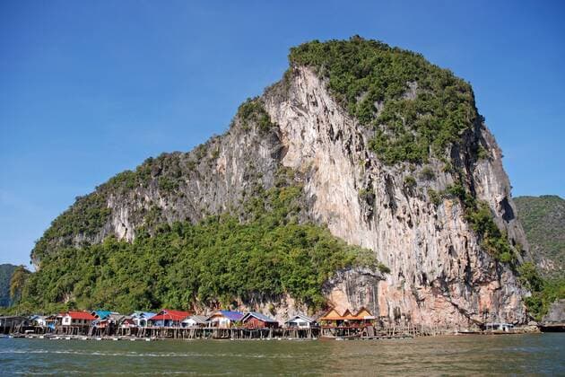 islamisches Fischerdorf, Thailand, Phang Nga, Ko Panyi muslim fishing village, Thailand, Phang Nga, Ko Panyi BLWS094571