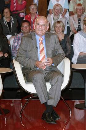 Peter Hahne bei der Aufzeichnung der ZDF-Talkshow Markus Lanz im Studio Stahltwiete. Hamburg, 27.08.2014 xU.xGlockmannx xFuturexImage
