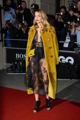 . 02 09 2014. London, United Kingdom. Cara Delevingne attends the GQ Men Of The Year Awards. Royal Opera House. xChrisxJosephx xi-Imagesx IIM-2897-0051