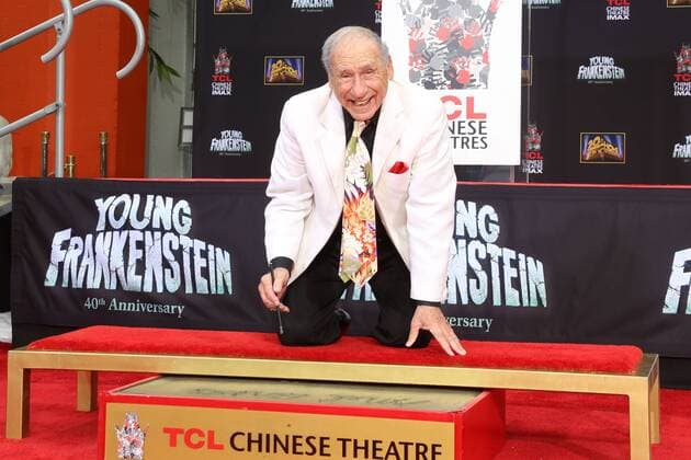 Mel Brooks MEL BROOKS HAND AND FOOTPRINT CEREMONY AT THE CHINESE THEATRE  Chris Hatcher Picture Perfect