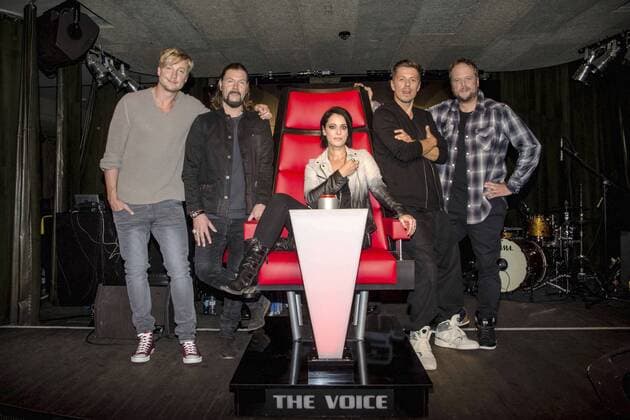 Samu Haber, Rea Garvey, Stefanie Kloss, Michi Beck und Smudo bei der The Voice of Germany Pressekonferenz im Asphalt Club. Berlin, 08.09.2014 xK.xWernerx xFuturexImage