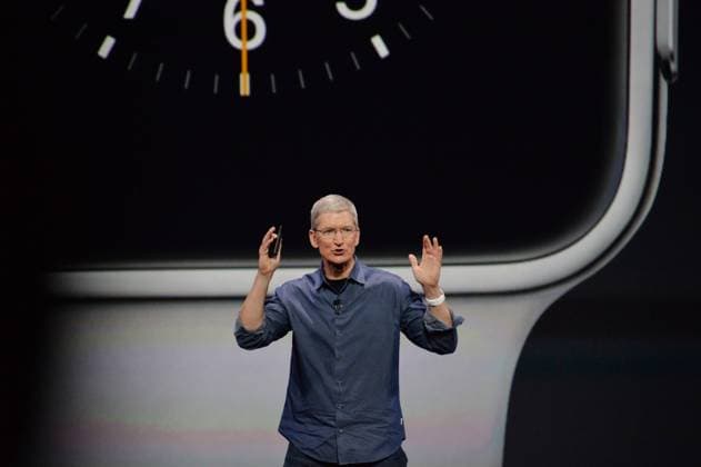 September 9, 2014, California, United States : Apple s chief executive Tim Cook speaks about the new Apple products Apple Watch and iPhone 6s during an Apple event at the Flint Center in Cupertino, California, United States on Tuesday September 9, 2014.  (ilca001177)