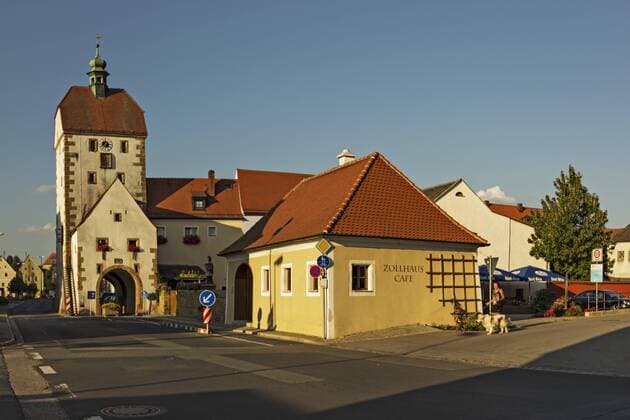 Germany, Bavaria, Vilseck, View of German tower museum  HN000043