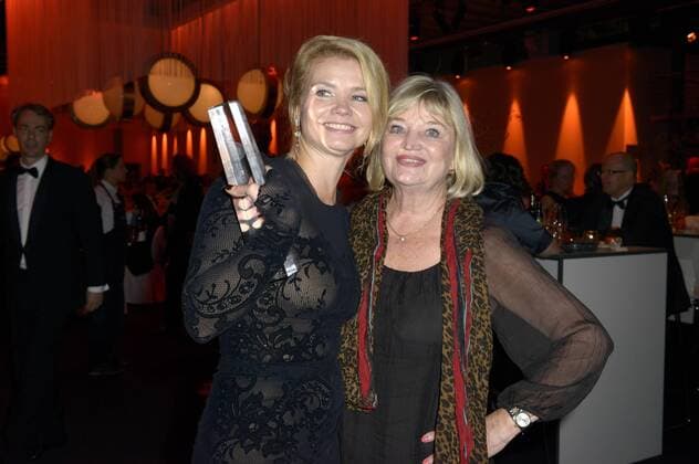 Annette Frier mit Mutter Mechthild Frier bei der 16. Verleihung des Deutschen Fernsehpreises 2014 im Coloneum. Köln, 02.10.2014 xP.xMertensx xFuturexImage