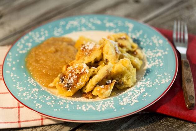 Kaiserschmarrn pan cake with apple sauce  MAEF007921