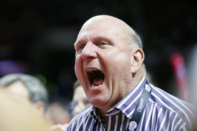 Steve Ballmer CELEBRITES : People au match des Clippers - Los Angeles - 02 11 2014 Panoramic PanoramicUSA 