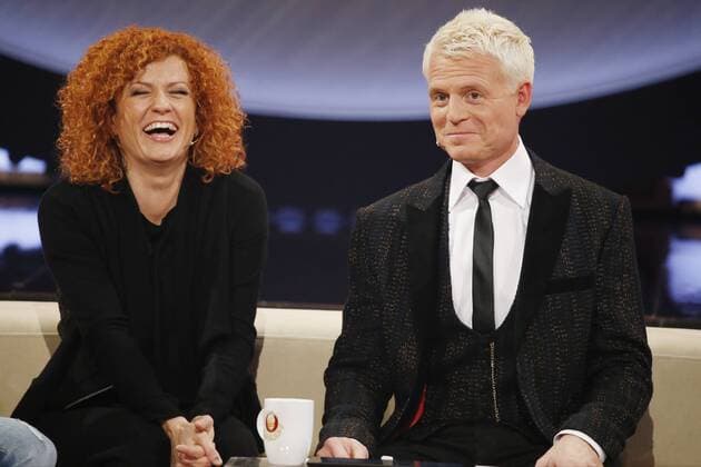 Lucy Diakovska, Guido Cantz Aufzeichnung der ARD Fernsehshow Verstehen Sie Spass in der Baden Arena in Offenburg am 08.11.2014. Die Show wird am 15.11.2014 im ARD gesendet. , EP_BWF