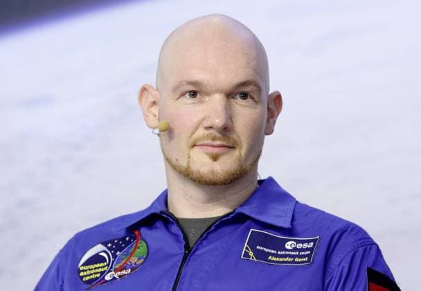 Der Astronaut Alexander GERST bei einer Pressekonferenz am 13.11.2014 Astronaut Alexander GERST on 13.11.2014