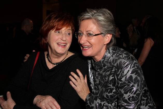 Oesterreichischer Filmpreis 2012 Wien, Rosenhuegel Studio, 27. 01. 2012 Valie EXPORT, Claudia SCHMIED
