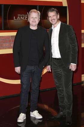 Herbert Grönemeyer und Markus Lanz bei der Aufzeichnung der ZDF-Talkshow Markus Lanz im Studio Stahltwiete. Hamburg, 25.11.2014 Foto:xU.xGlockmannx xFuturexImage