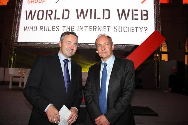 future.talk 2011 Wien, Spanische Hofreitschule, 11. 10. 2011 Hannes AMETSREITER, Sir Tim BERNERS LEE