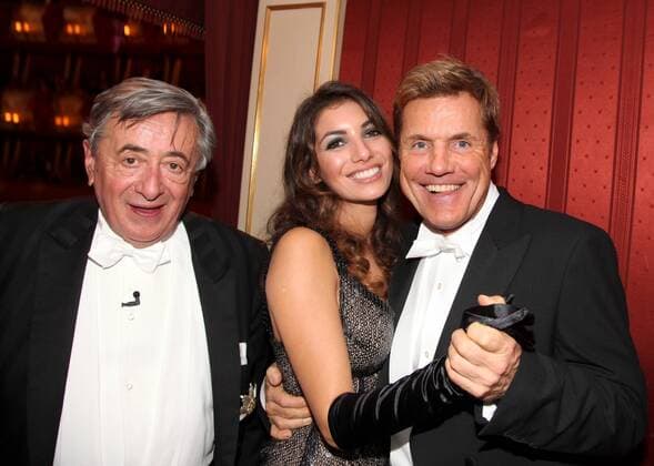 Opernball 2010 Wien, Oper, 11. 02. 2010 Richard LUGNER, Dieter BOHLEN, Fatma Carina WALZ