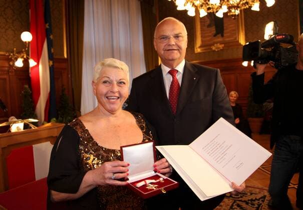Ehrung Wien, Rathaus, 10. 12. 2009 Jazz Gitti