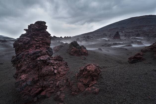  Roter Basalt am Vulkan Tolbachik, Kamschatka, Russland, Europa ibxpfa04021442.jpg