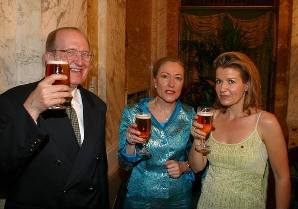 Wien 04 05 2003 - Benefizkonzert von Anne Sophie MUTTER für - Welt ohne Minen - Benita FERRERO WALDNER - Pianist Lambert ORKIS