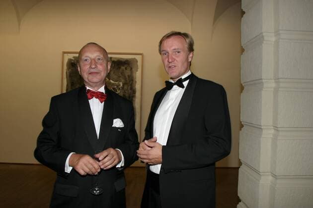 Wien 01 09 2003 - Dürer Ausstellung in der Albertina - Georg BASELITZ - Klaus Albrecht SCHRÖDER