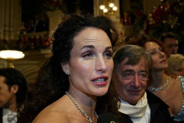 Wien 19 02 2004 - Opernball 2004 - host Richard LUGNER with Andie MACDOWELL - Andie Mac Dowell