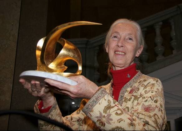 IMAGO ICONS: Jane Goodall Vienna 11 11 2005 - Jane GOODALL was honored in Vienna with the Two Wings Award for her social work in Tansania