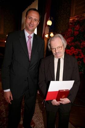 Ehrung Goldenes Ehrenzeichen Wien, Rathaus, 07. 05. 2008 Andreas MAILATH POKORNY, Friedrich CERHA