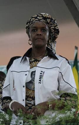 HARARE, Dec. 6, 2014 -- Grace Mugabe, wife of Zimbabwean President Robert Mugabe is seen during the sixth National Congress of the ruling ZANU PF party in Harare, capital of Zimbabwe, Dec. 6, 2014. The 90-year-old Robert Mugabe was on Saturday endorsed as the party leader and the candidate for 2018 presidential polls while his wife Grace Mugabe was made the head of the party s women s league, a position in the powerful Politburo. ) ZIMBABWE-HARARE-ROBERT MUGABE-PARTY LEADER-ZANU PF Stringer 