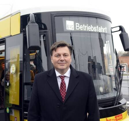 12 .12 . 2014 , Berlin Mitte : Einweihung Tram M 5 zum Hauptbahnhof mit dem neuen Bausenator Andreas Geisel ( Foto ) .