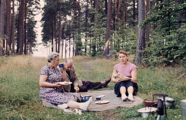 Picknick GDR, ca. 1960, Picknick