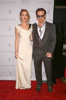 Johnny Depp and Amber Heard THE ART OF ELYSIUM S EIGHTH ANNUAL HEAVEN GALA Santa Monica  Chris Hatcher Picture Perfect