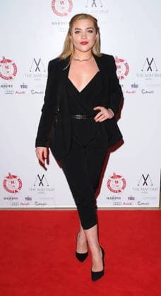 Actress Florence Pugh attending The London Critics Circle Film Awards at The Mayfair Hotel, in London. JANUARY 18th 2015  PTYx15165