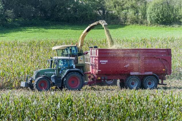 IMAGO Nature: Unsere Erde, Energiequellen, Biomasse  Maisernte für Biogasanlage, Königsberg, Unterfranken, Bayern, Deutschland, Europa iblrik04056107.jpg