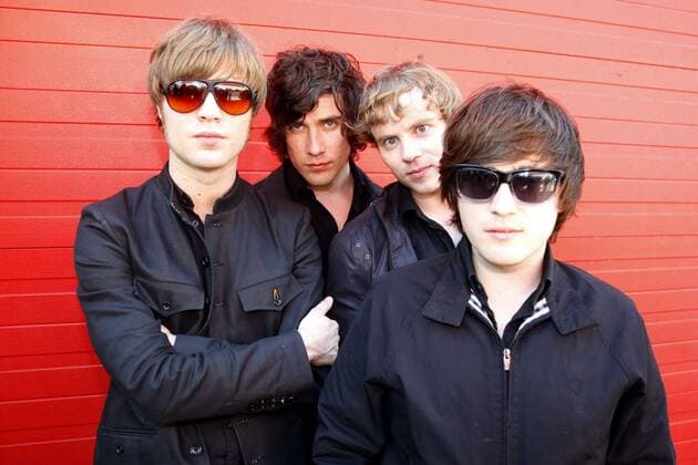 Mando_Diao visit GZSZ - Potsdam Mando Diao at the photocall for RTL daily soap GUTE ZEITEN, SCHLECHTE ZEITEN (GZSZ) at GZSZ studios. Potsdam 19.05.2009.