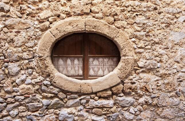 Greece, Monemvasia, window in old town  WWF003491