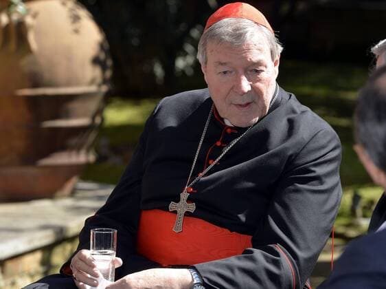 - ROME, ITALY: Cardinal George Pell pictured during a visit of the Royal couple to Pope Francis on Monday, Monday 09 March 2015, at the Vatican in Rome, Italy.  ERICxLALMAND 04583233