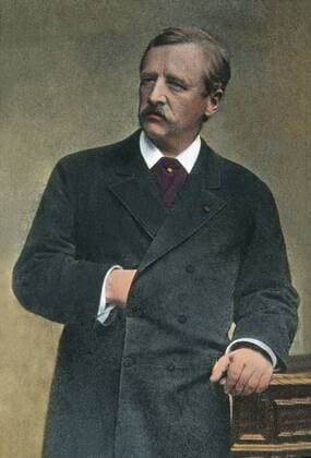 Sven Hedin Adolf Erik Freiherr von Nordenskiöld (1832 - 1901), ein in Schweden tätiger Baron, Professor in Stockholm, Polarforscher, Kartograph und Reiseschriftsteller. travel, history, historical, 1910s, 20th century, archive, Carl Simon, exquisit collection, hand coloured glass slide, man, scientist, portrait UnitedArchives01412856