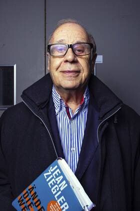 Jean Ziegler bei der lit.Cologne-Veranstaltung Jean Ziegler stürzt die Weltordnung im Roten Saal der Comedia. Köln, 15. März 2015 Foto:xC.xHardtx xFuturexImage