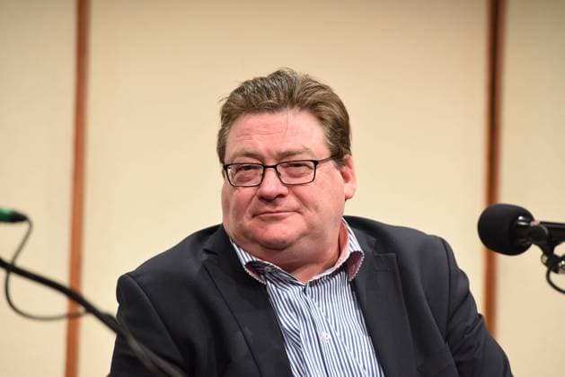 Der schottische Schriftsteller John Burnside liest am 16.03.2015 im Rahmen des internationalen Literaturfestivals Lit.Cologne in Köln.