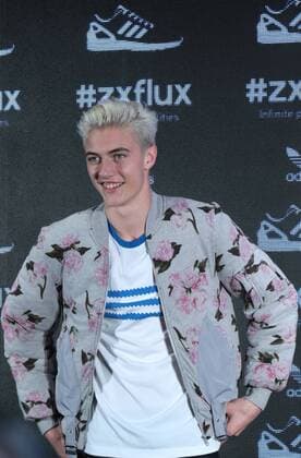 SHANGHAI, CHINA - APRIL 04: (CHINA OUT) American model Lucky Blue Smith attends Adidas zxflux activity on April 4, 2015 in Shanghai, China.  CFP465539841