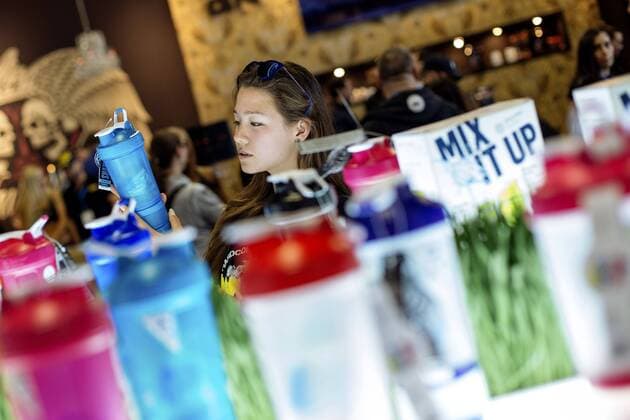 Impressionen von der Internationalen Leitmesse für Fitnes, Wellness und Gesundheit FIBO 2015 auf dem Messegelände. Köln, 09.04.2015 Foto:xC.xHardtx xFuturexImage